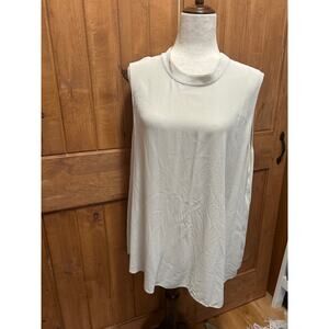 Eileen Fisher 100% Silk System Shell Blouse Size XL